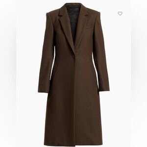 Rag & Bone Daine Wool-Blend Single-Button Long Coat